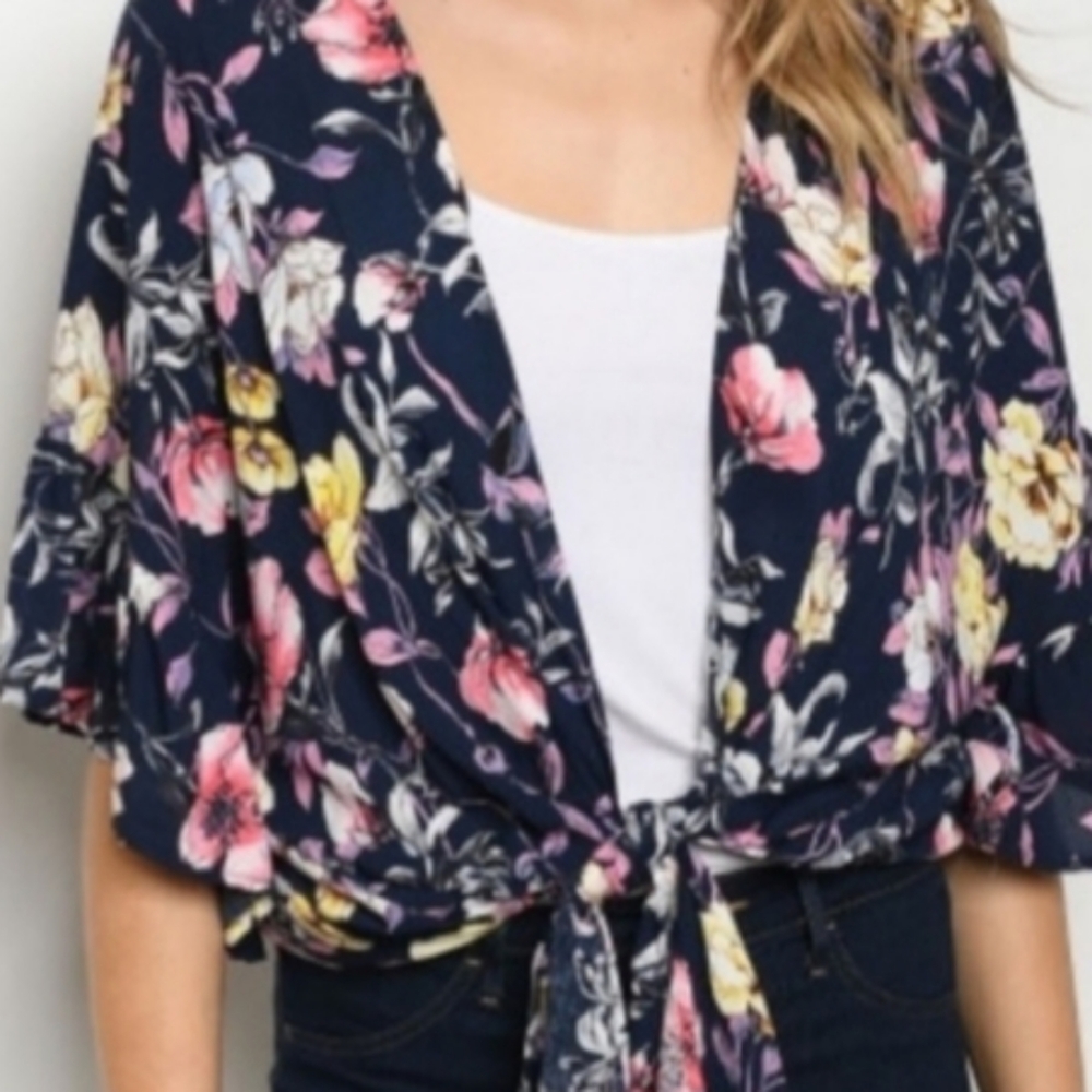 🆕️🌞Floral Top/cover-up - Picture 4 of 4